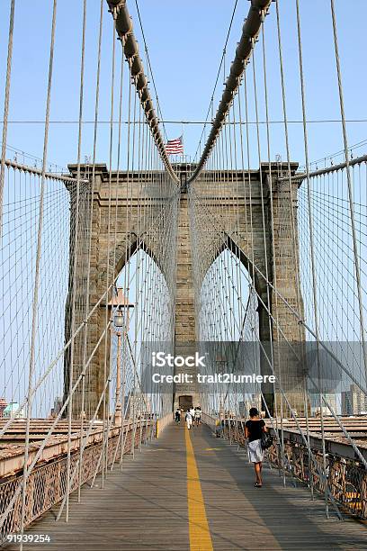 Most Brooklyn - zdjęcia stockowe i więcej obrazów Bezchmurne niebo - Bezchmurne niebo, Brooklyn - Nowy Jork, Dolny Manhattan