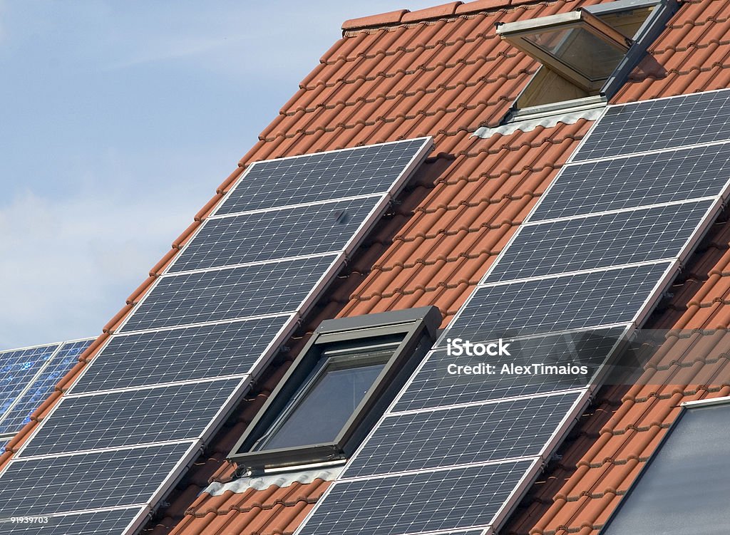 Solar Collectors  Ceiling Stock Photo