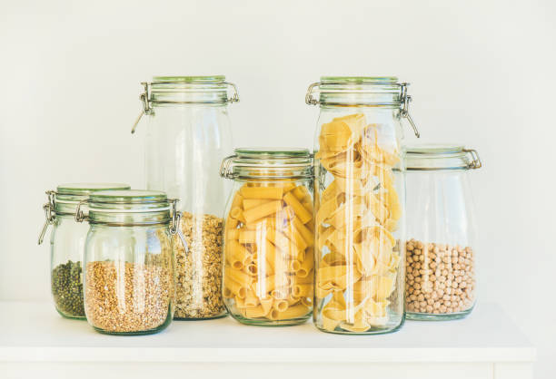 istock Uncooked cereals, grains, beans and pasta for healthy cooking 919402132