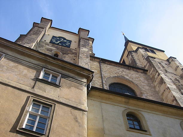 church facade in prague - fsachs78 stockfoto's en -beelden