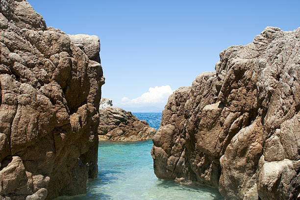 Praia, mar e pedras - foto de acervo