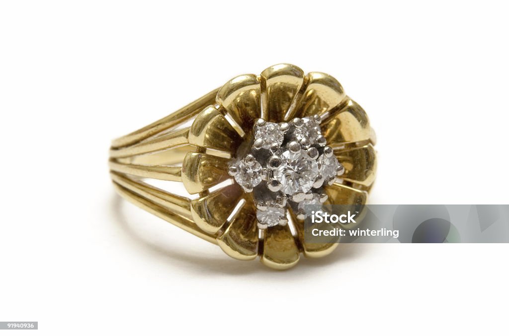 ダイヤモンド Goldring -マクロ花 - 人々の集まりのロイヤリティフリーストックフォト