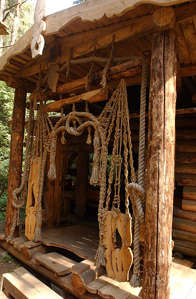 istock Wooden house 2.entrance 91941116