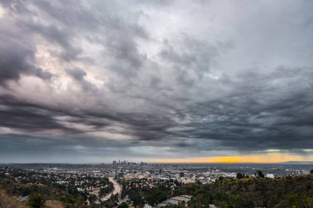 istock Stormy Los Angeles looking from Hollywood 919412286