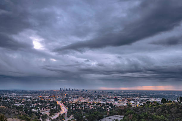 istock Stormy Los Angeles looking from Hollywood 919412288