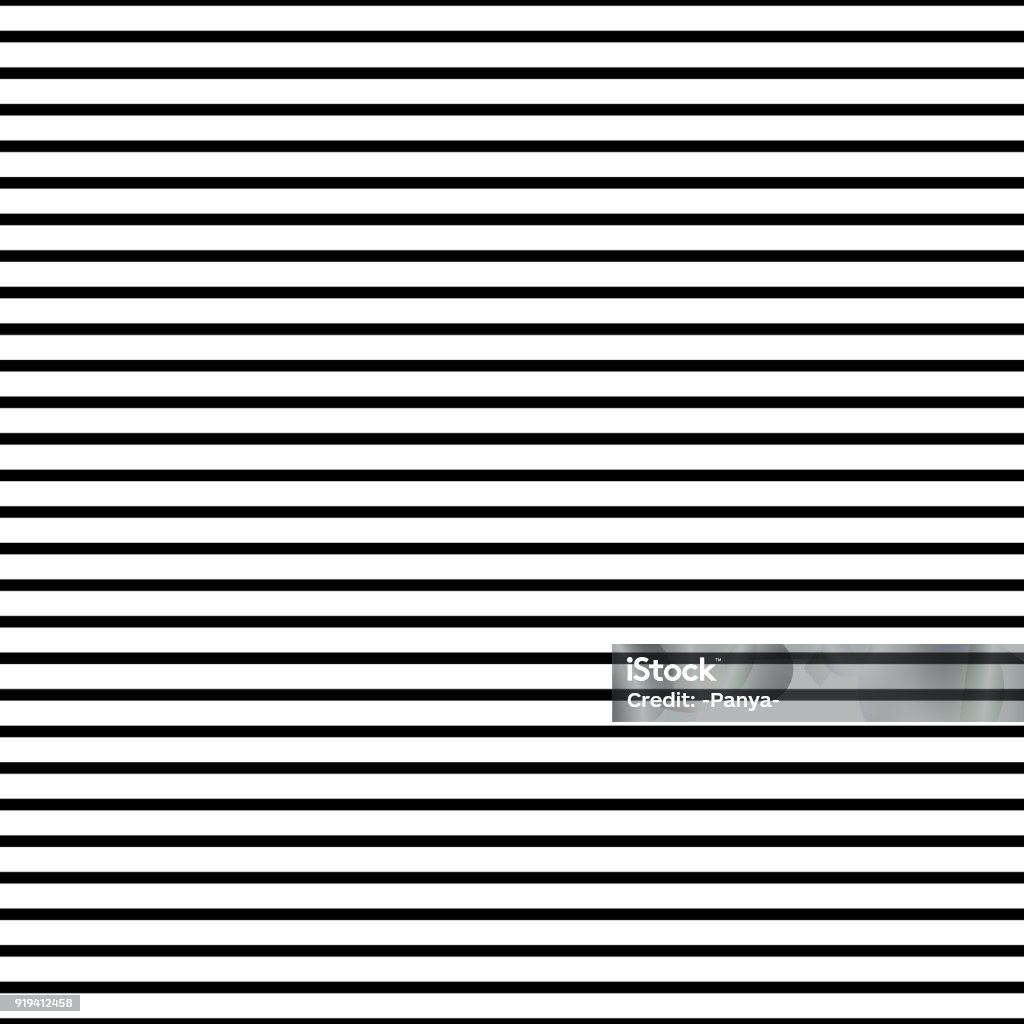 Seamless Pattern From Horizontal Lines Endless Striped Background Stock ...