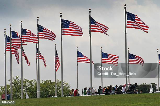 Foto de Bandeiras Do Monumento De Washington e mais fotos de stock de Bandeira - Bandeira, Capitais internacionais, Céu - Fenômeno natural