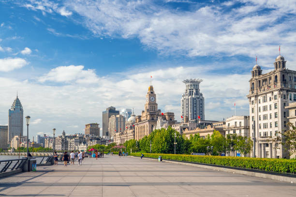 istock Shanghai, China cityscape at the Bund. 919415160