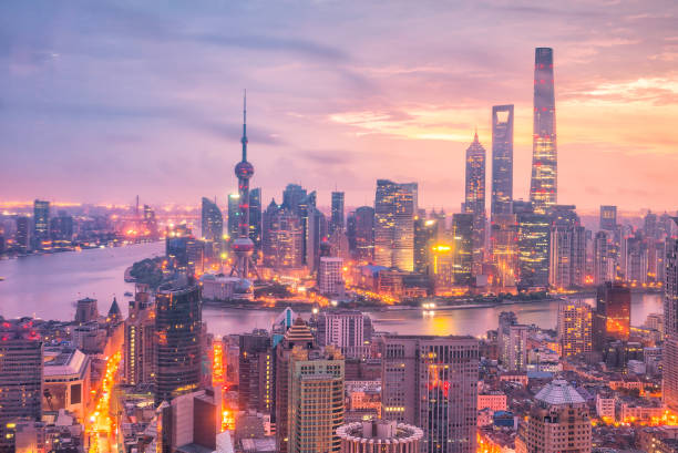 istock View of downtown Shanghai skyline at twilight 919415170