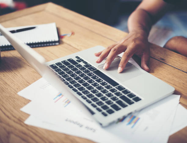 istock Woman hands working on laptop. 919418346