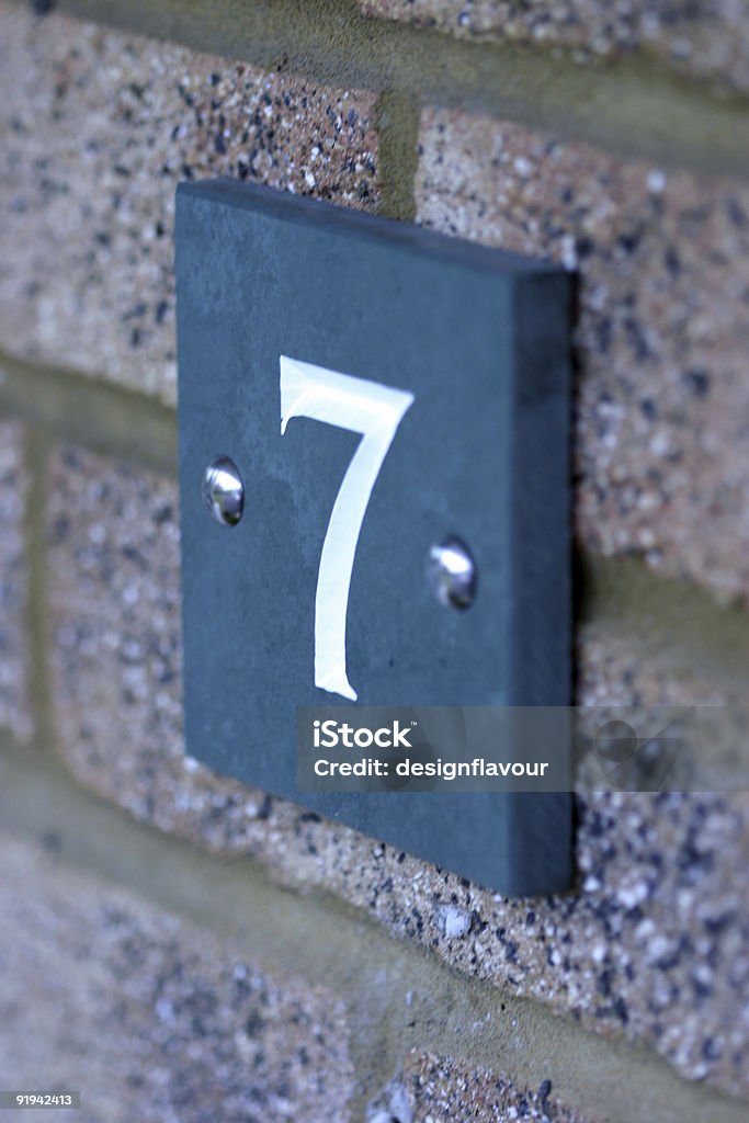 house number  Number 7 Stock Photo