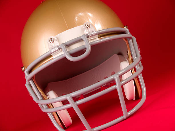istock Football Helmet - Angled View 91942465
