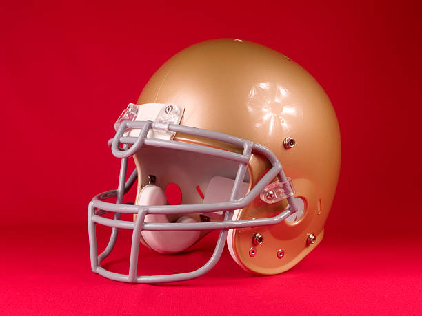 istock Football Helmet - Turned 91942470