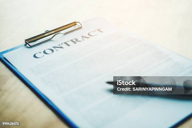 Business Contract From Stock Photo - Download Image Now - Contract, Discussion, Accountancy