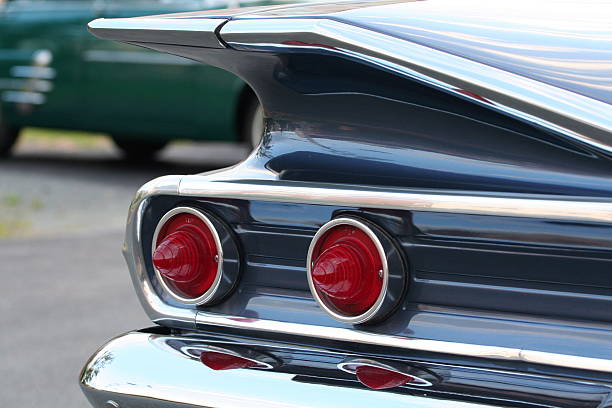 istock Classic Car Tail Fin and Brakelights 91942625
