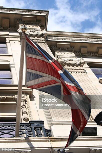 English Flag Stock Photo - Download Image Now - Architecture, Awe, Blue