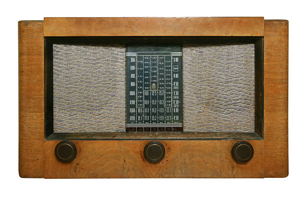 rádio antigo com caminho - radio 1930s imagens e fotografias de stock