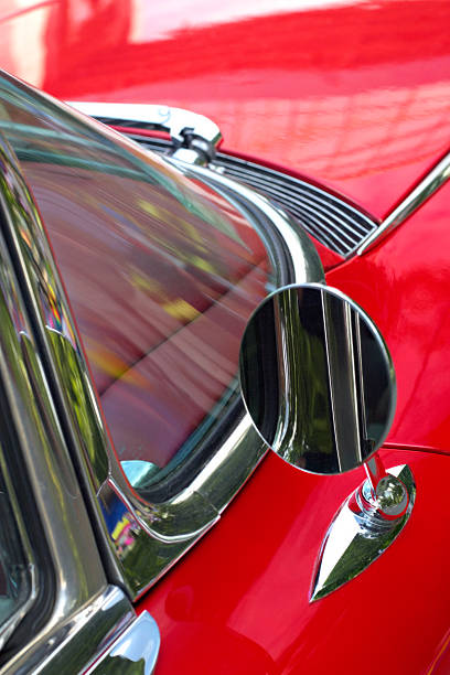 istock Mirror of the ancient car 91943361