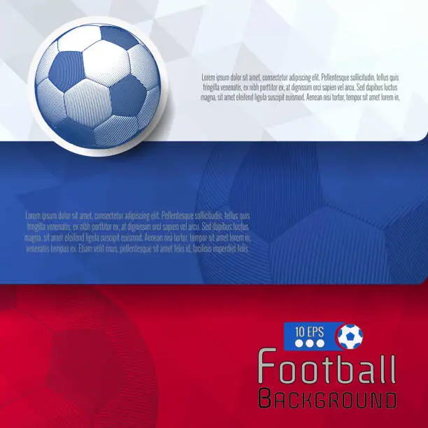 Vector illustration of Abstract football graphic template BG