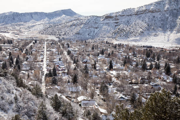 istock Snow covered downtown residential area in Durango, Colorado 919442992