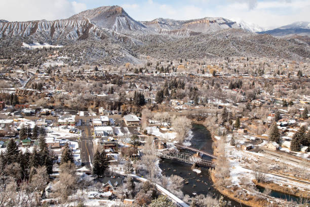 istock Animas river through the mountain town of Durango, Colorado 919443028