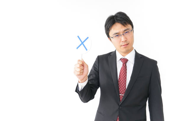 istock Businessman giving no sign 919465792