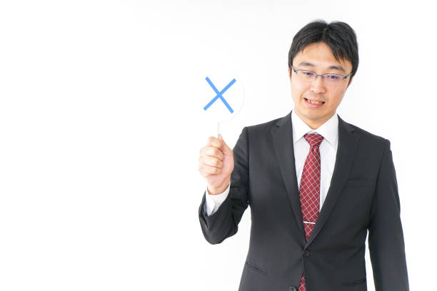 istock Businessman giving no sign 919465794
