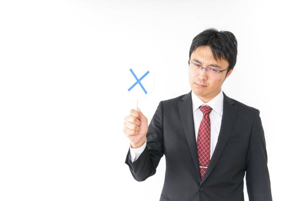 istock Businessman giving no sign 919465796