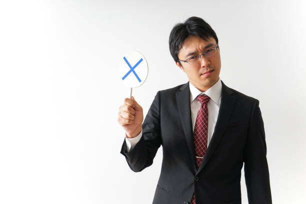 istock Businessman giving no sign 919465802