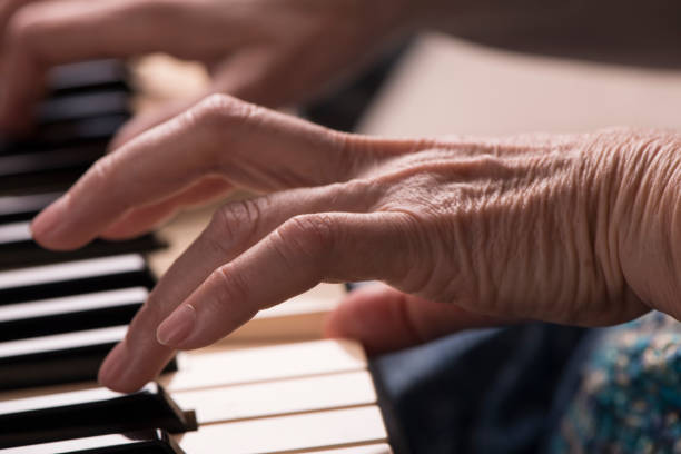 istock Playing piano close-up shot. 919483648