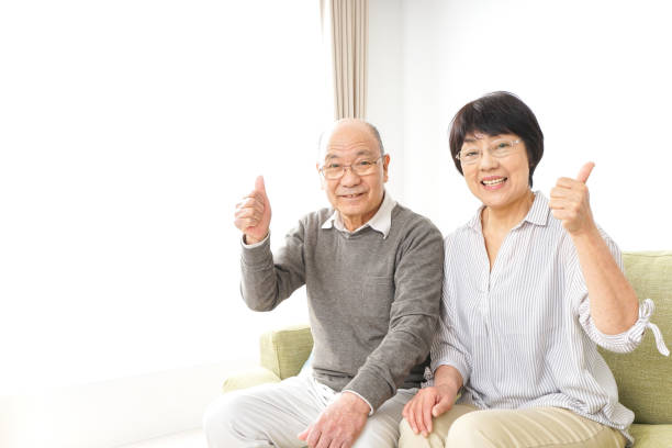 istock Senior couple giving good sign 919486494