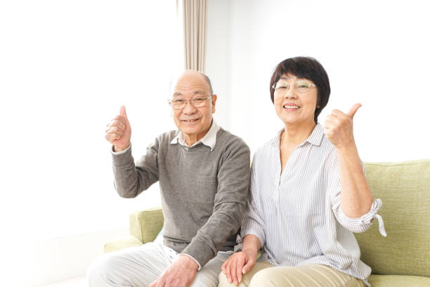 istock Senior couple giving good sign 919486496