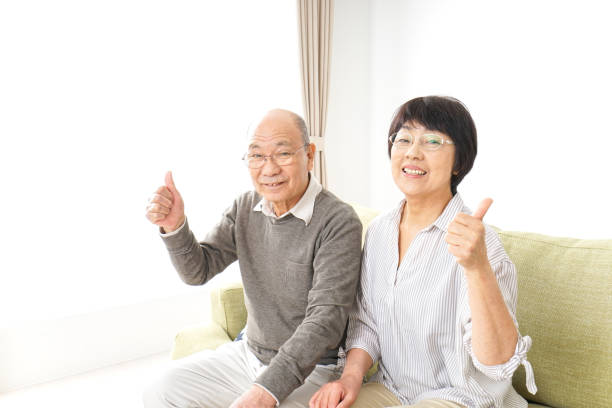 istock Senior couple giving good sign 919486500