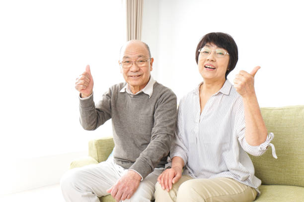 istock Senior couple giving good sign 919486502
