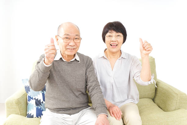 istock Senior couple giving good sign 919486512