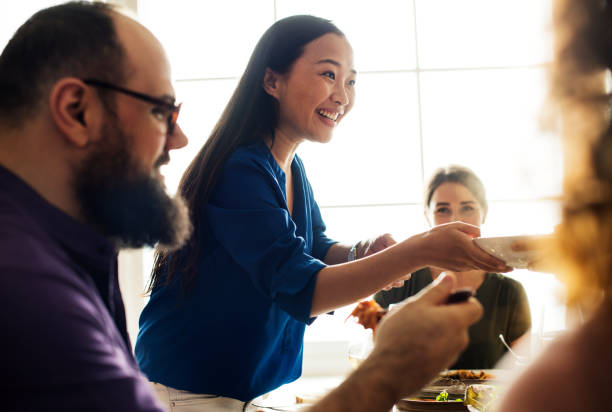 istock Friends celebrating holiday together 919494356