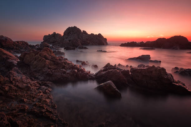 istock Long exposure seascape at sunset 919502088