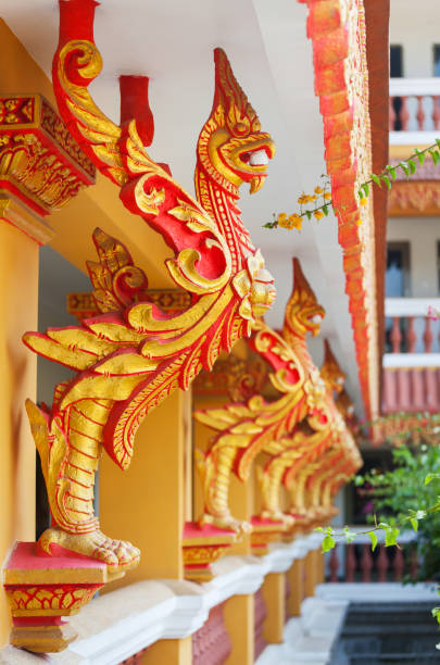 Golden rooster in decoration.