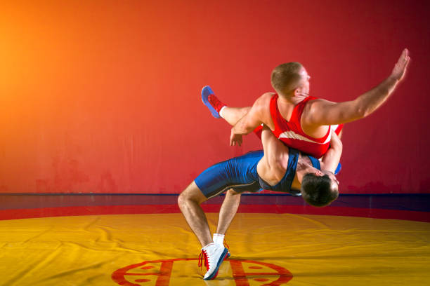 istock Two greco-roman  wrestlers 919515182