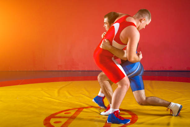 istock Two greco-roman  wrestlers 919517582