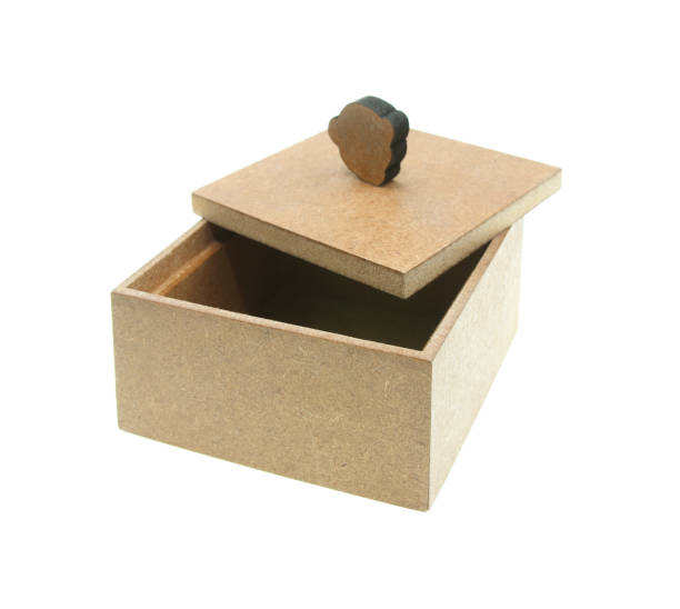 istock wood box isolated on white background. 919517712