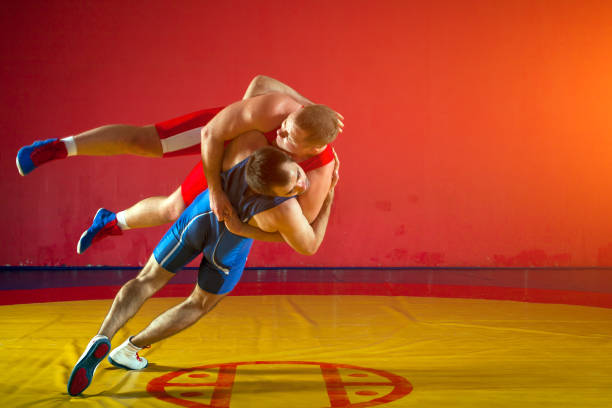 istock Two greco-roman  wrestlers 919517866