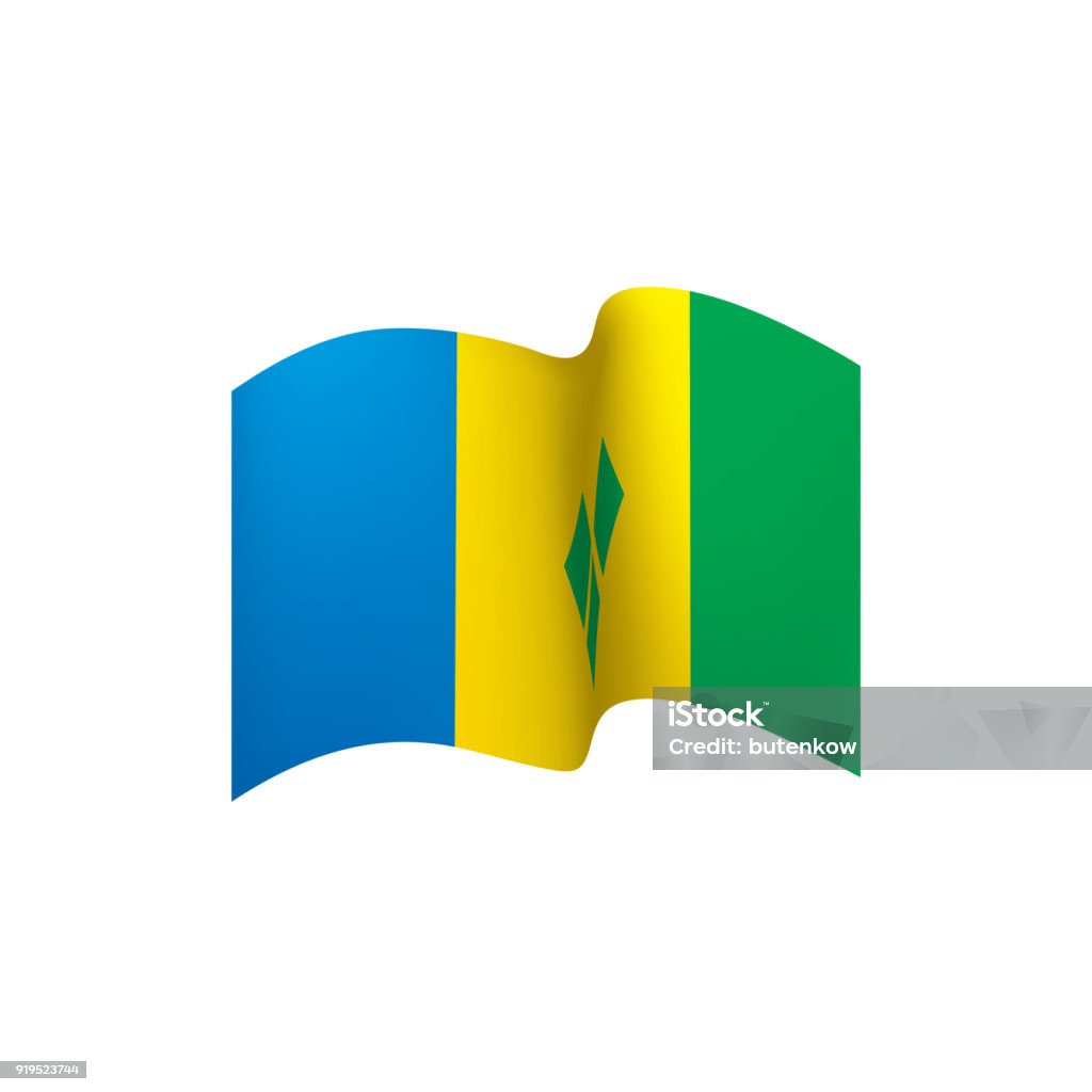 セントビンセントおよびグレナディーン諸島国旗 イラストレーションのベクターアート素材や画像を多数ご用意 イラストレーション