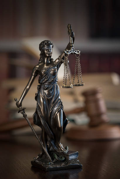 istock Law and Justice concept. Old Library 919524274