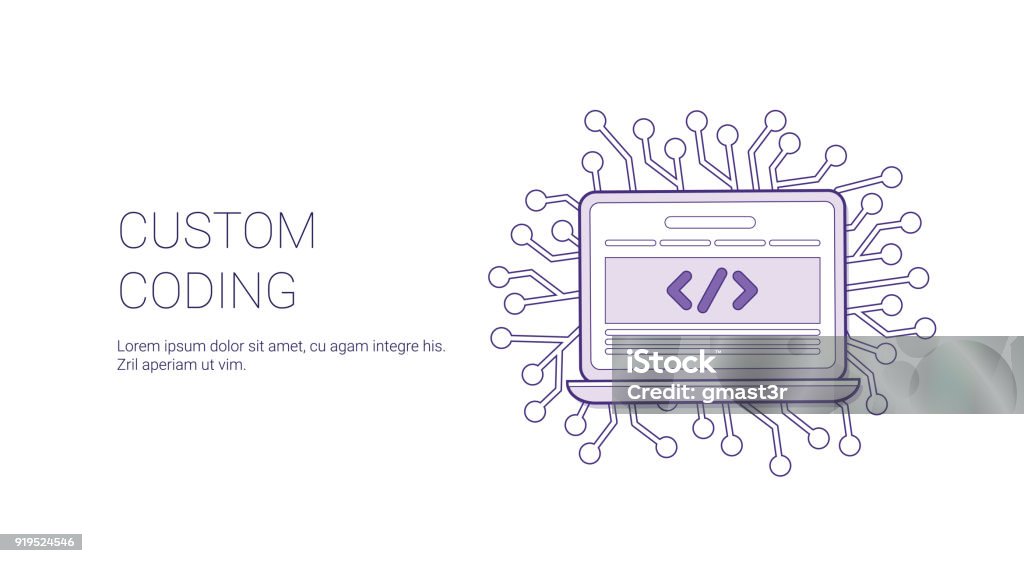 Background Coding Image Banner Custom Coding Web Banner With Copy Space Business Programming ...