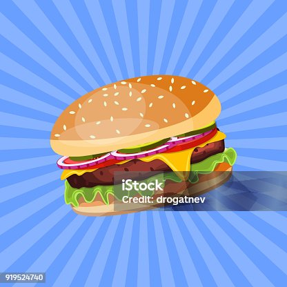 18,723 Cartoon Burger Stock Photos, Pictures & Royalty-Free Images - iStock  | Burger clipart