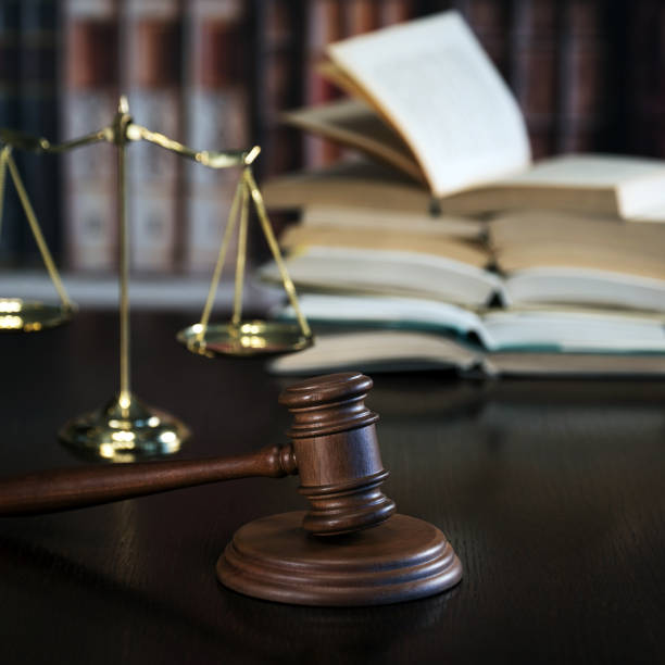 istock Law and Justice concept. Old Library 919524848