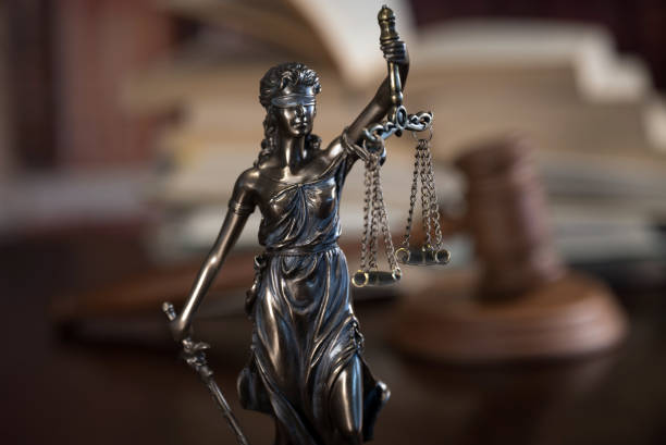 istock Law and Justice concept. Old Library 919524940