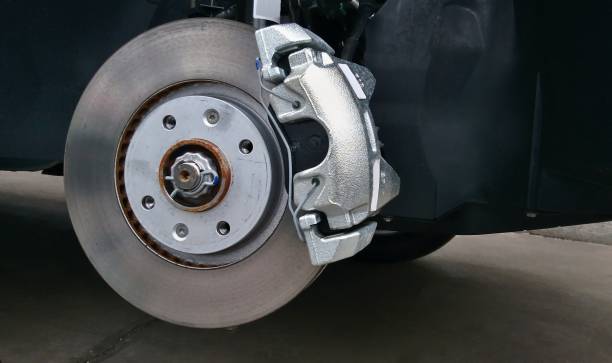 istock Close-up of a car disc brake 919533620