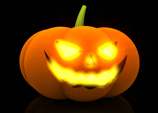 istock Terrible Halloween Pumpkin in The Night 919536214